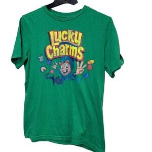Lucky Charms Green Youth XXL Short Sleeve 100% Cotton Short Sleeve Crackled Tee